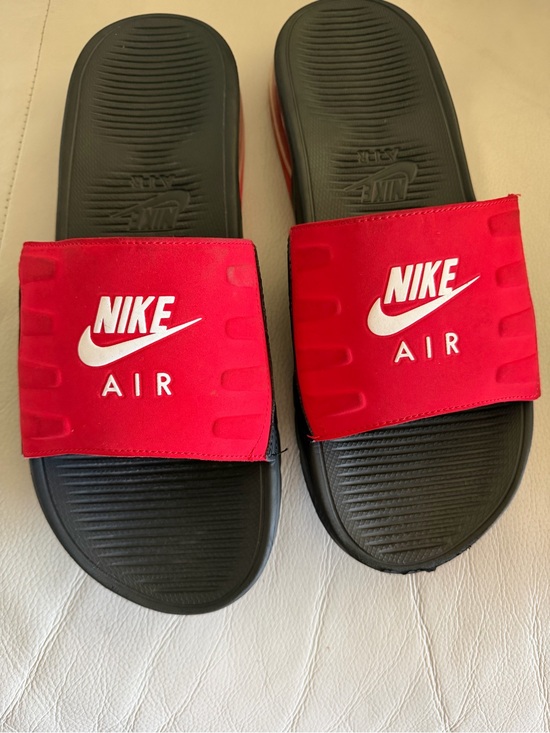 Nike Other - Nike Air slides flip flops size 12 men’s Red and Black Slide Sandals